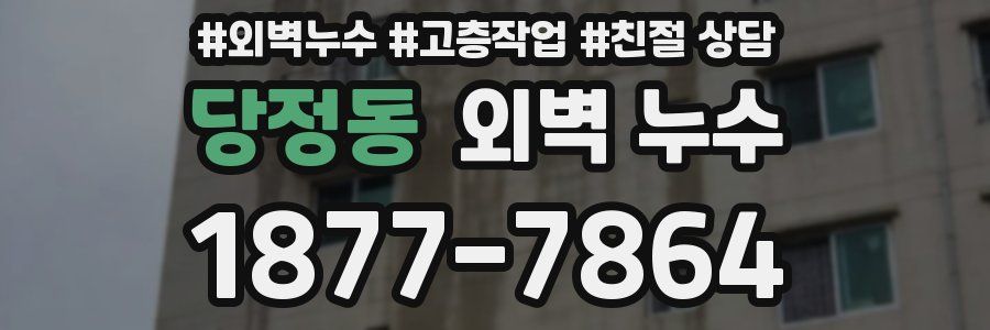 당정동 외벽 누수