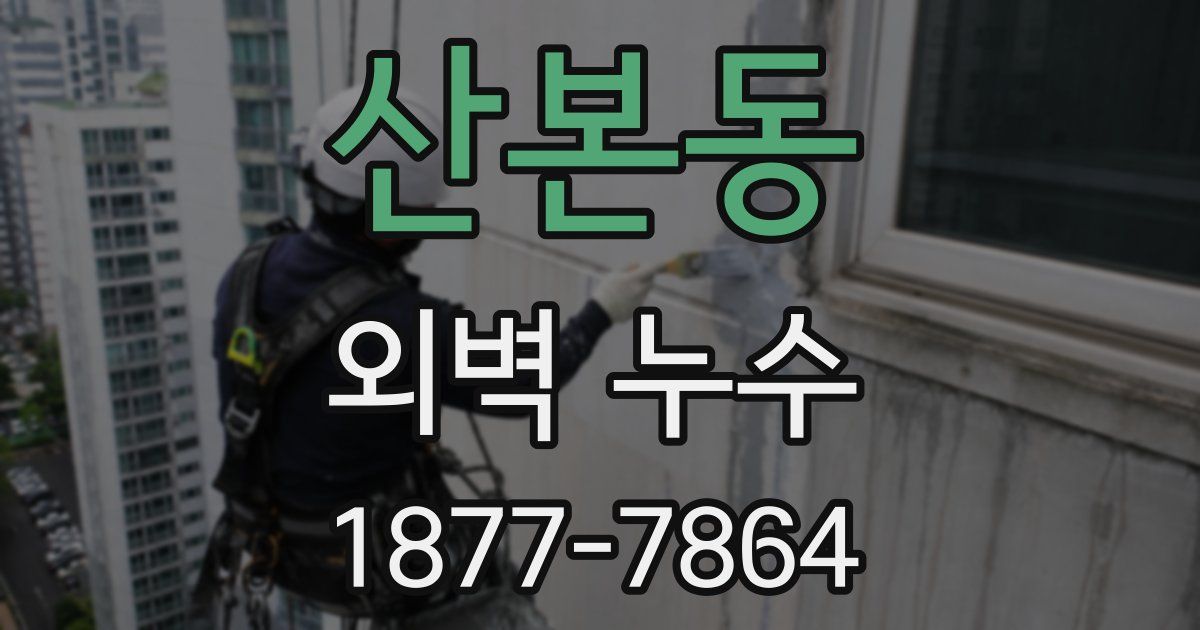 산본동 외벽 누수