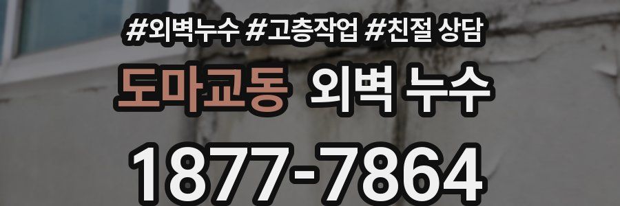 도마교동 외벽 누수
