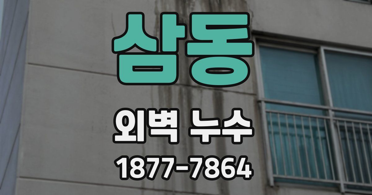 삼동 외벽 누수