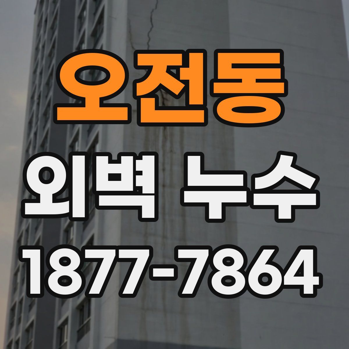 오전동 외벽 누수
