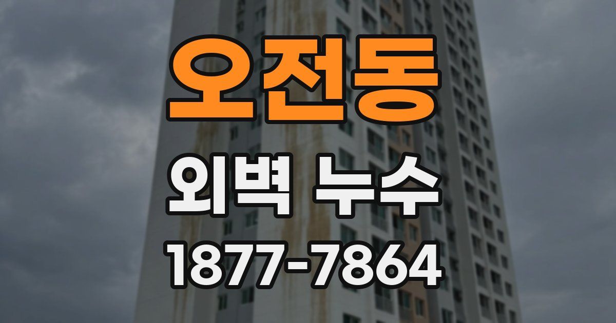 오전동 외벽 누수