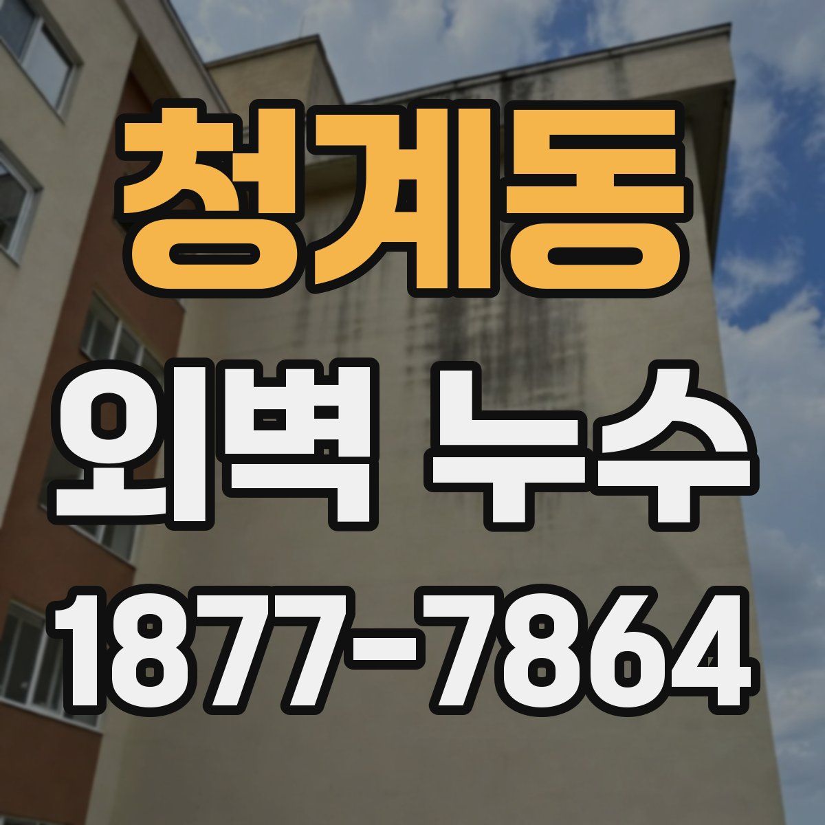 청계동 외벽 누수