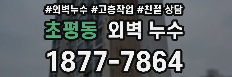 초평동 외벽 누수