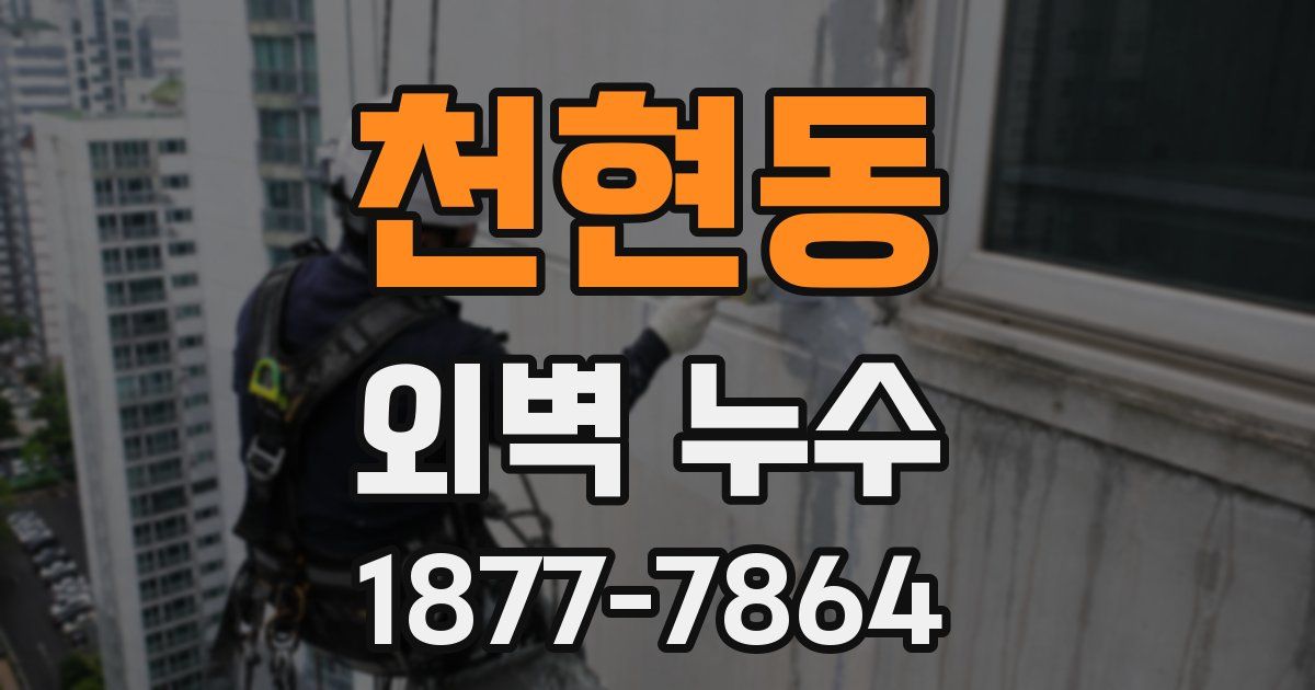 천현동 외벽 누수