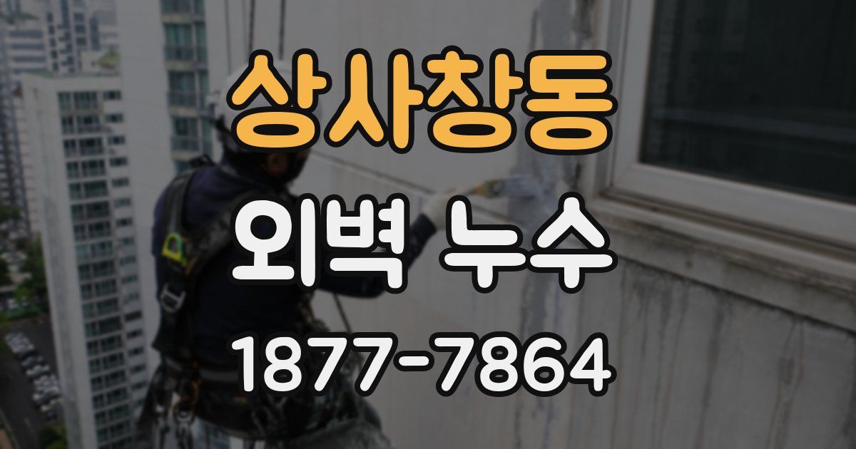상사창동 외벽 누수
