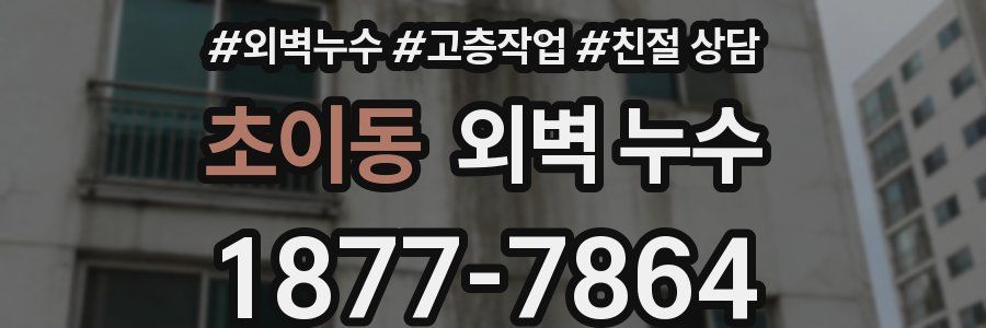 초이동 외벽 누수