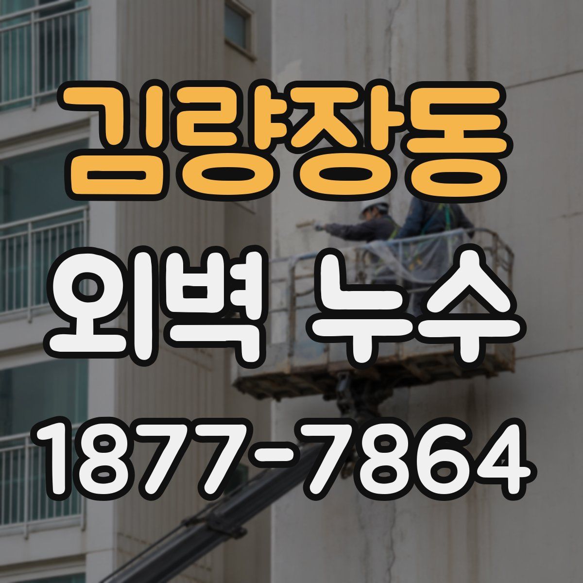 김량장동 외벽 누수