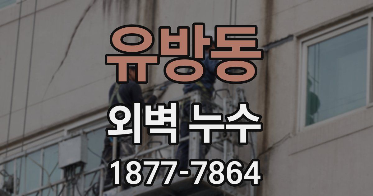 유방동 외벽 누수