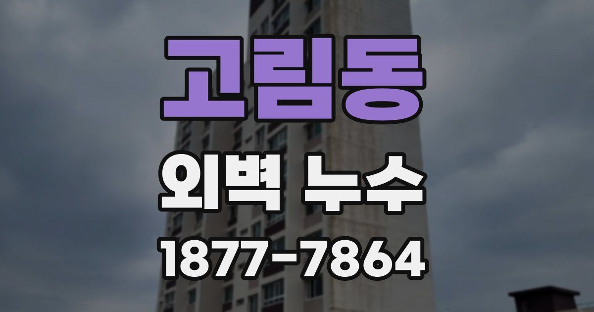 고림동 외벽 누수