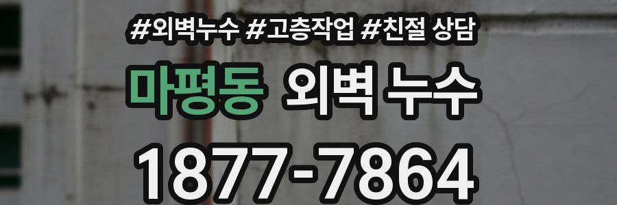 마평동 외벽 누수