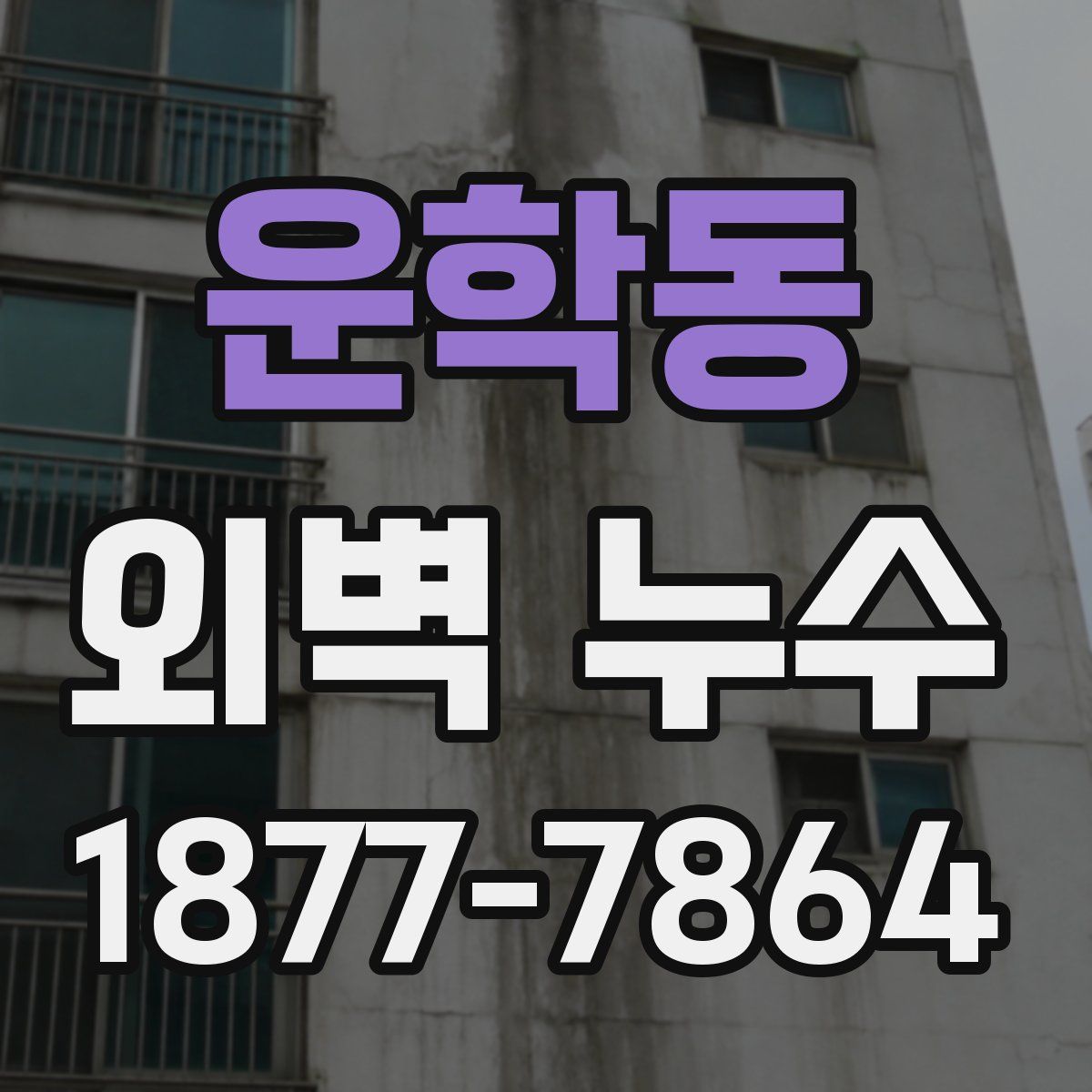 운학동 외벽 누수