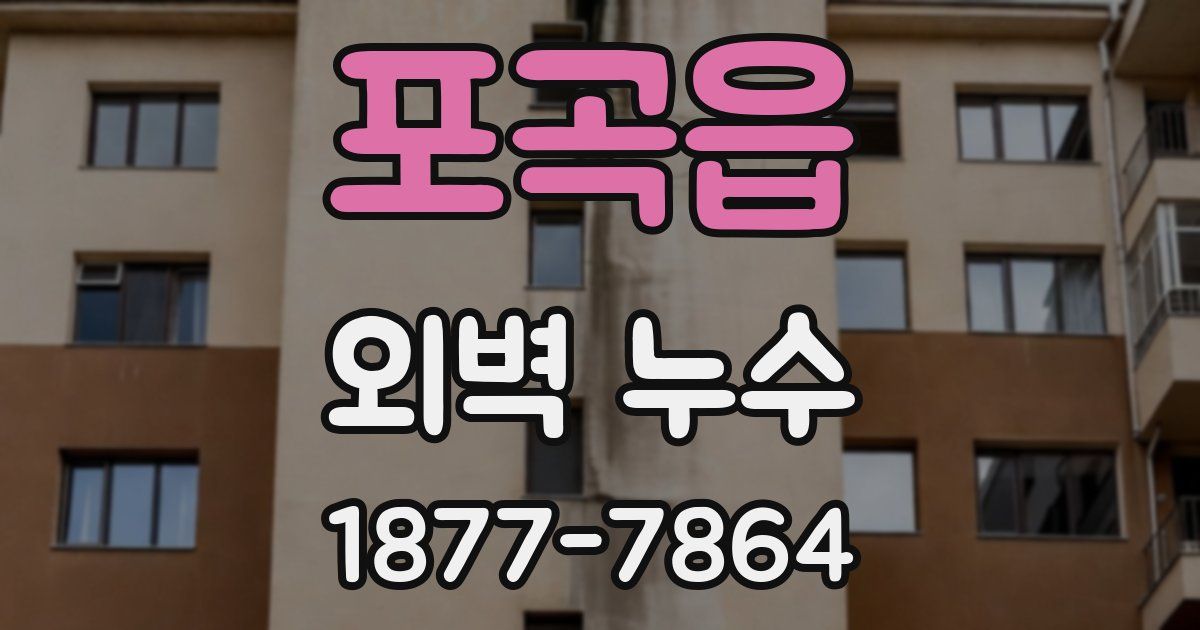 포곡읍 외벽 누수