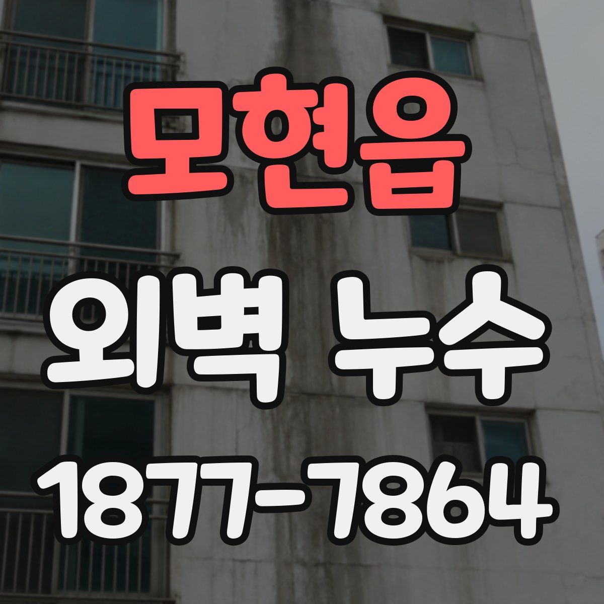 모현읍 외벽 누수