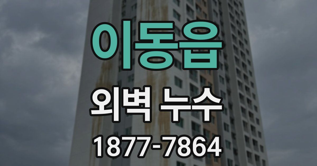 이동읍 외벽 누수