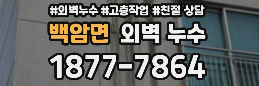 백암면 외벽 누수