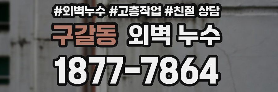 구갈동 외벽 누수