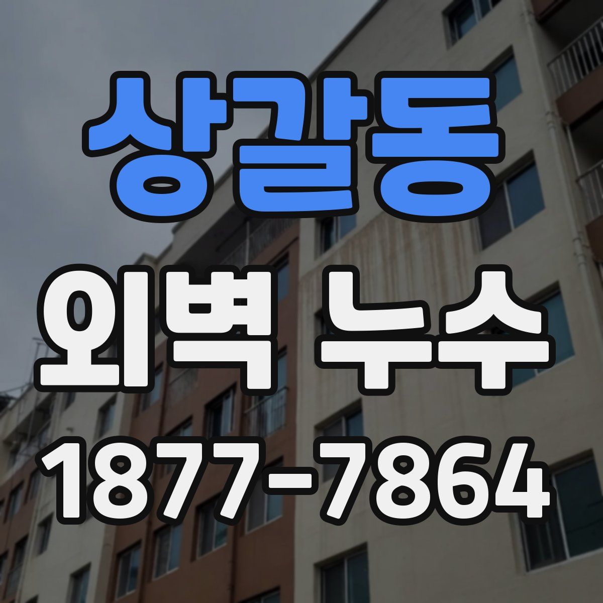 상갈동 외벽 누수