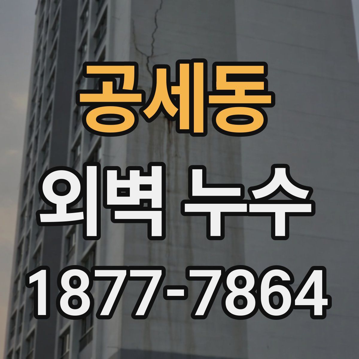 공세동 외벽 누수