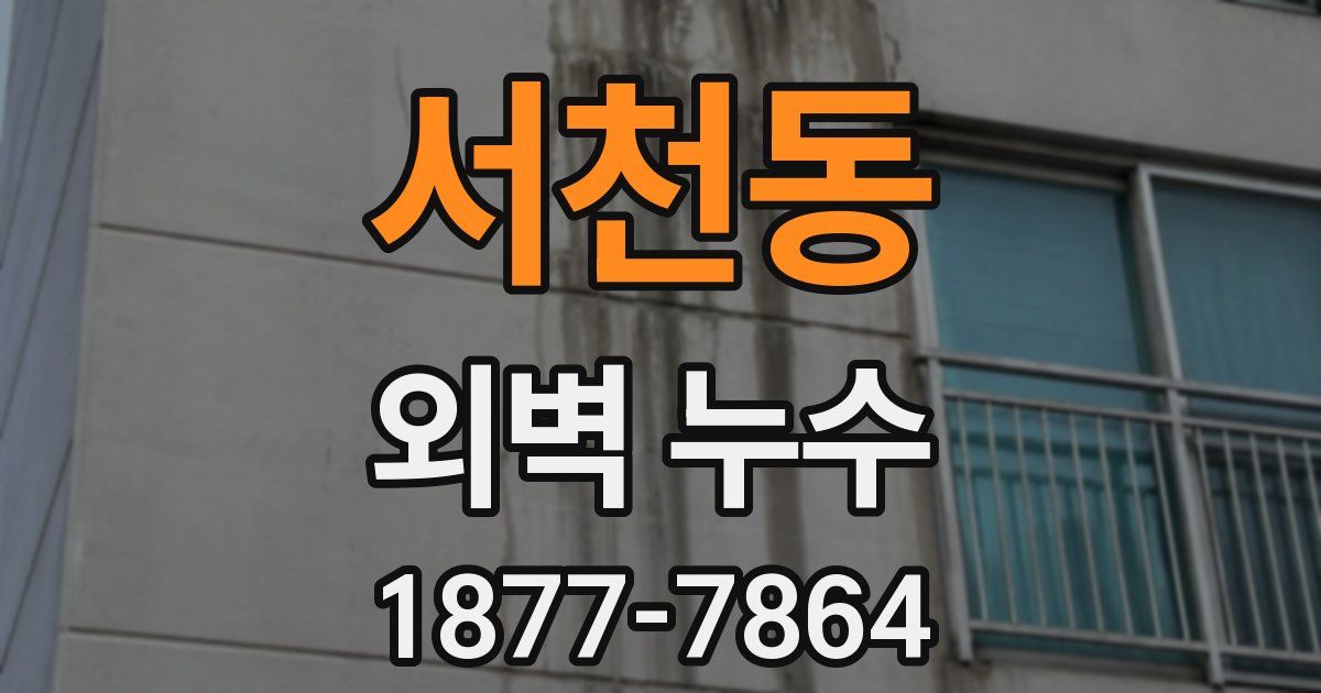 서천동 외벽 누수