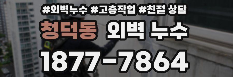 청덕동 외벽 누수