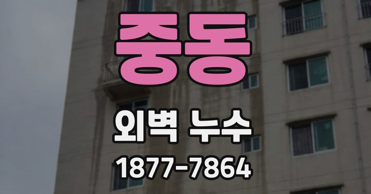 중동 외벽 누수