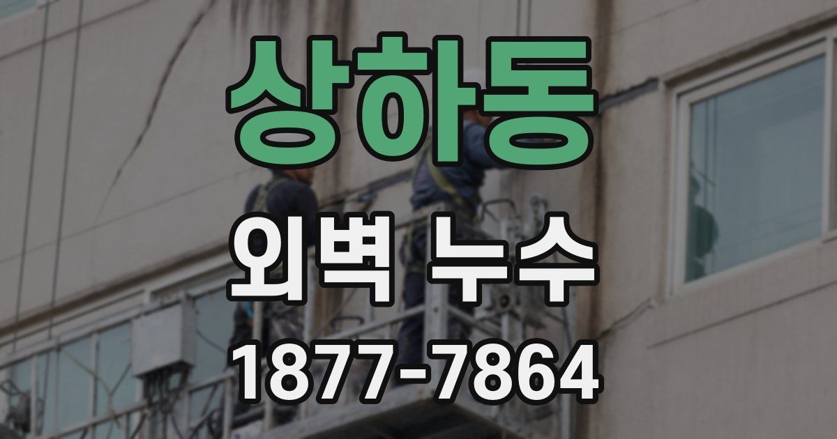 상하동 외벽 누수