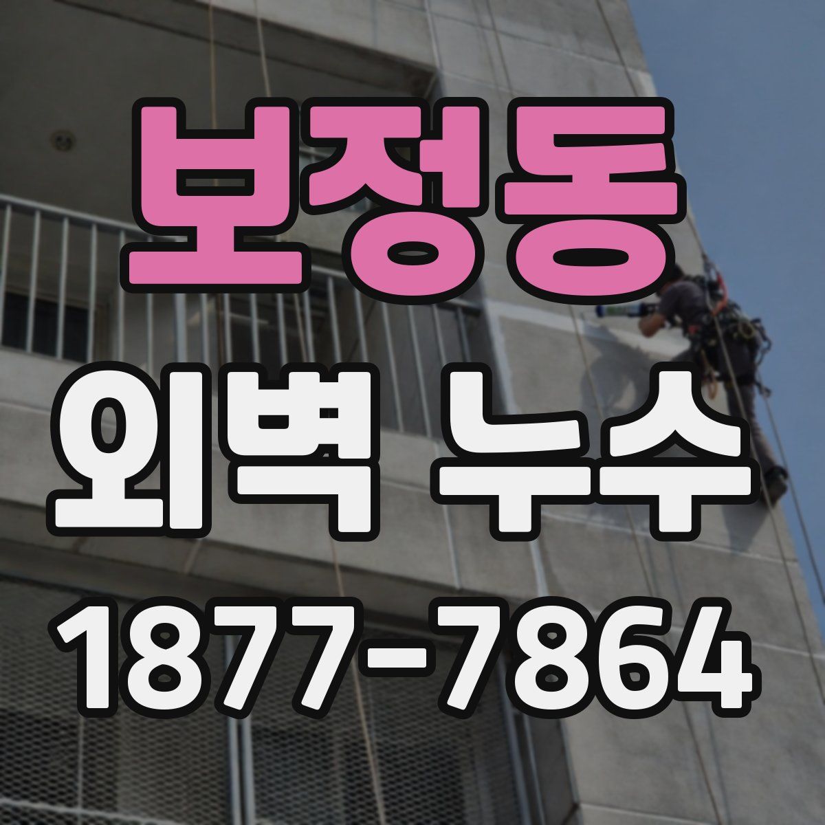 보정동 외벽 누수