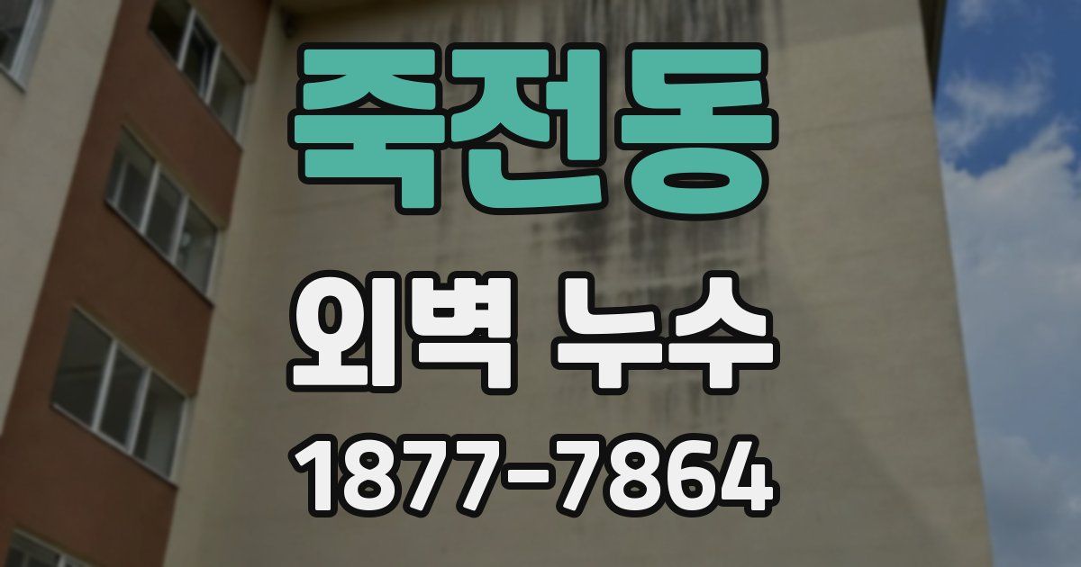 죽전동 외벽 누수