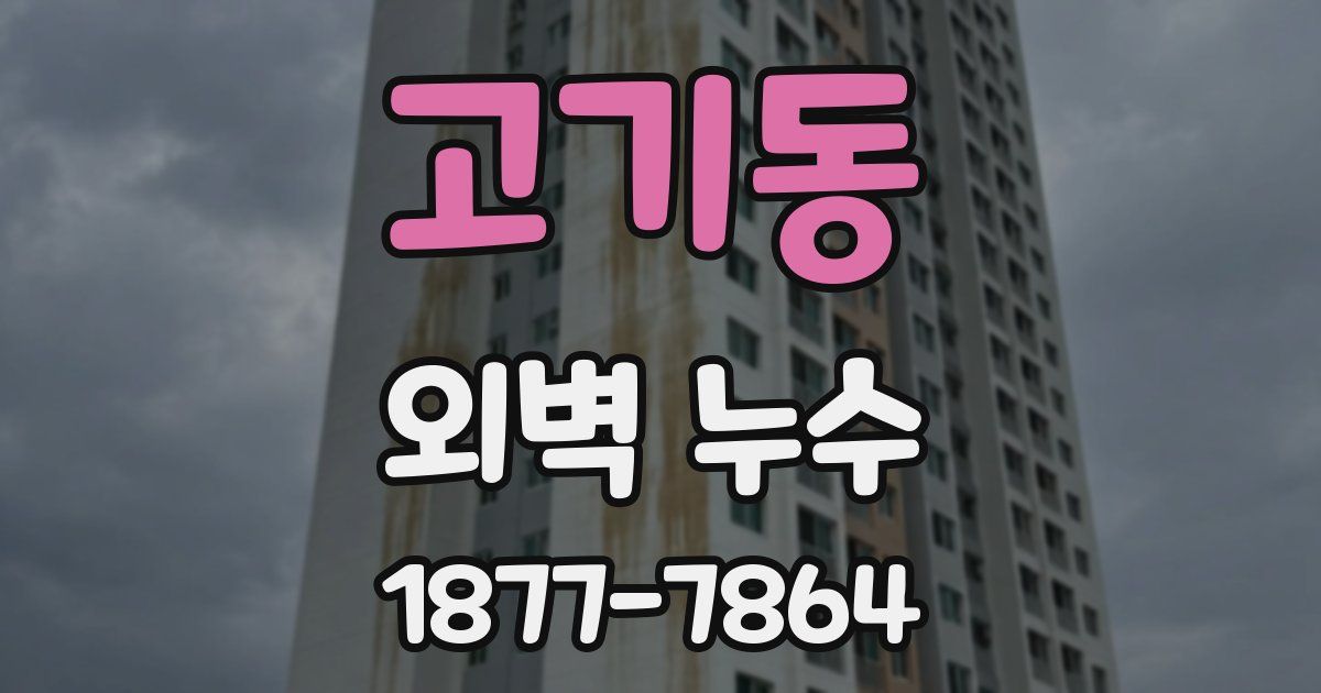 고기동 외벽 누수