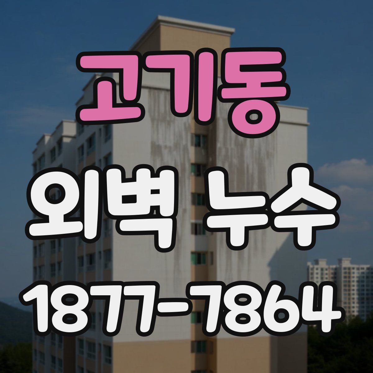 고기동 외벽 누수