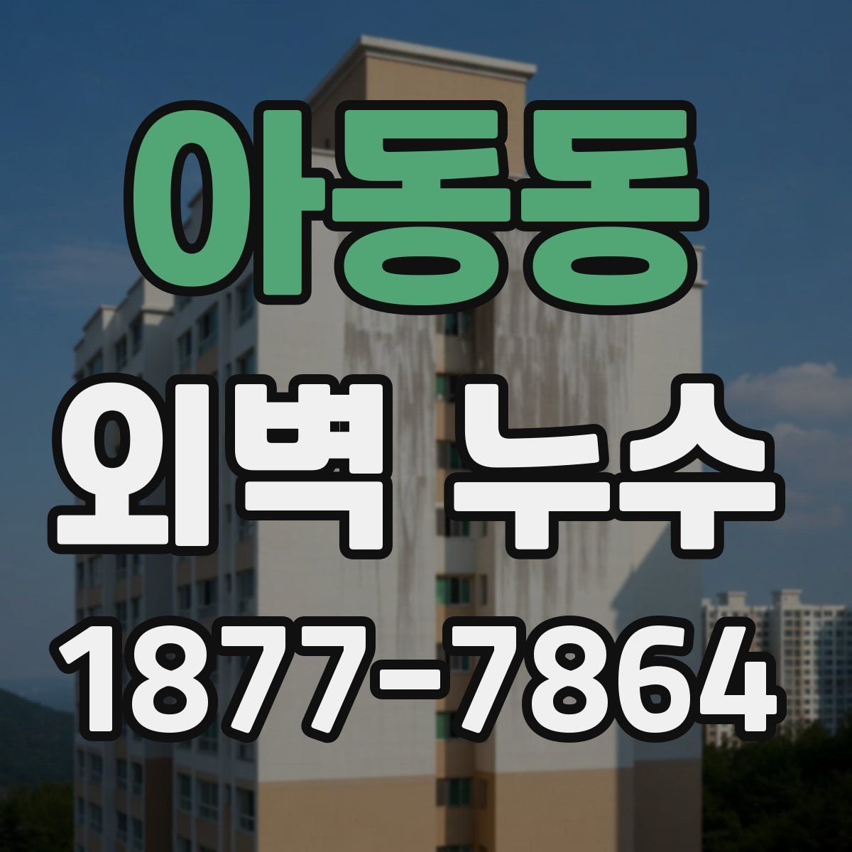 아동동 외벽 누수