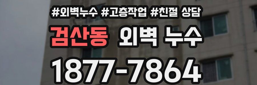 검산동 외벽 누수