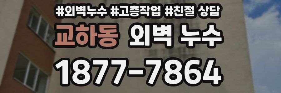 교하동 외벽 누수