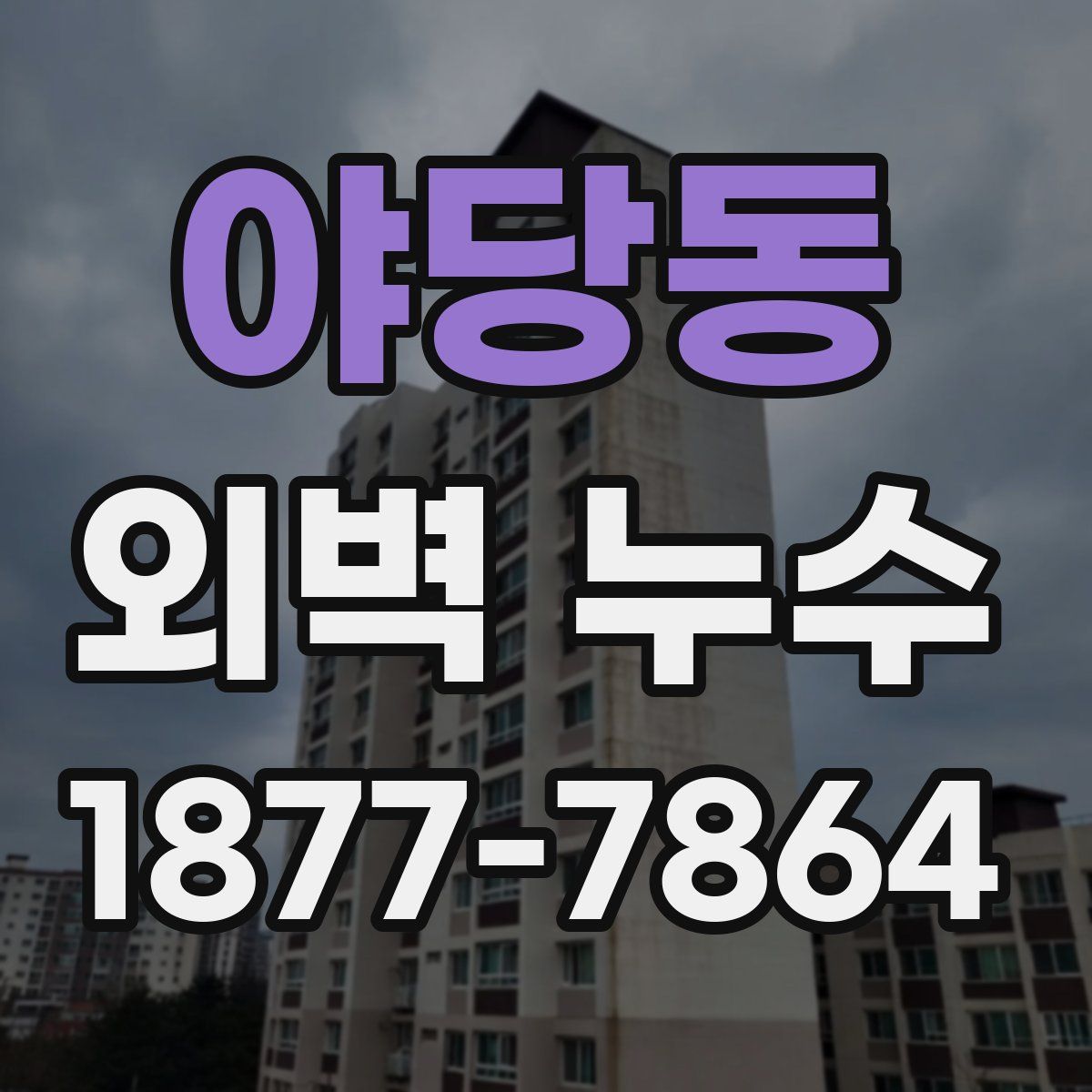 야당동 외벽 누수