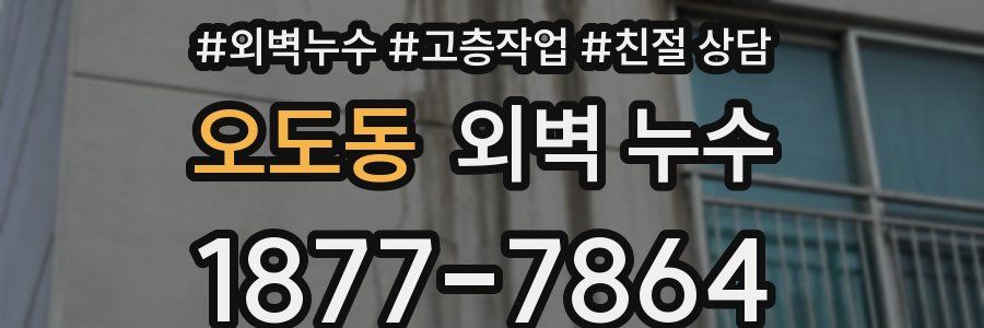 오도동 외벽 누수