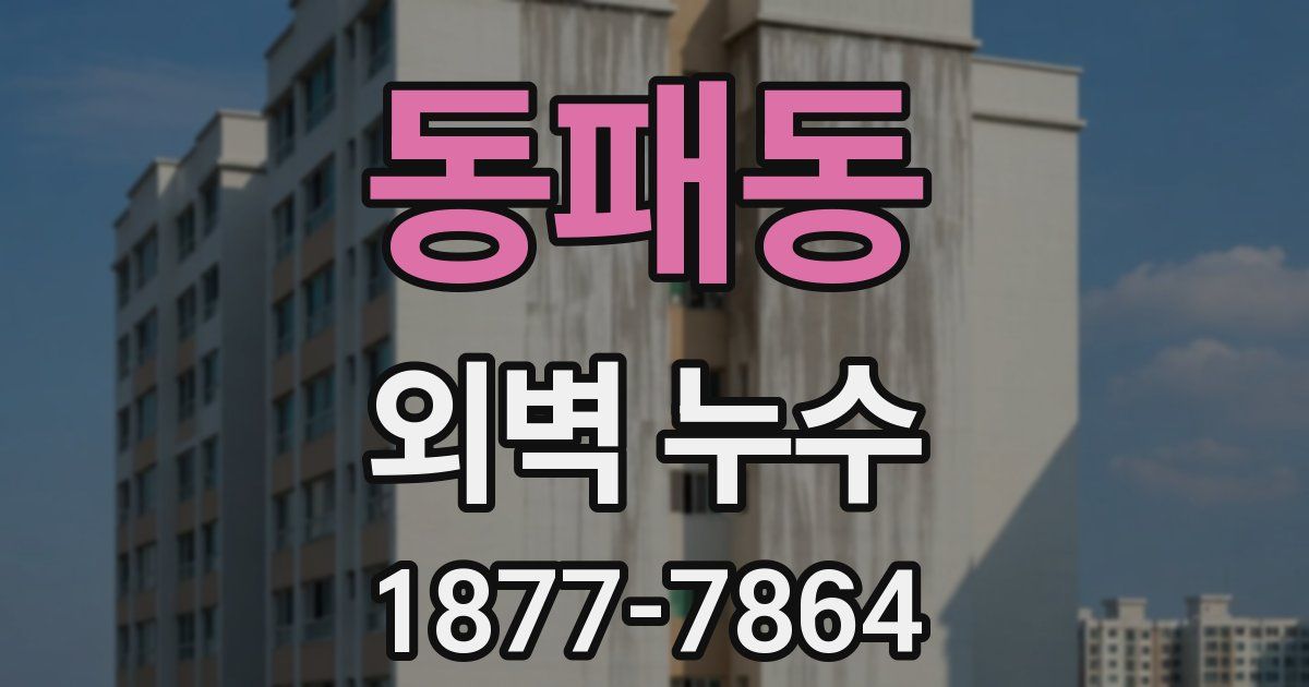 동패동 외벽 누수