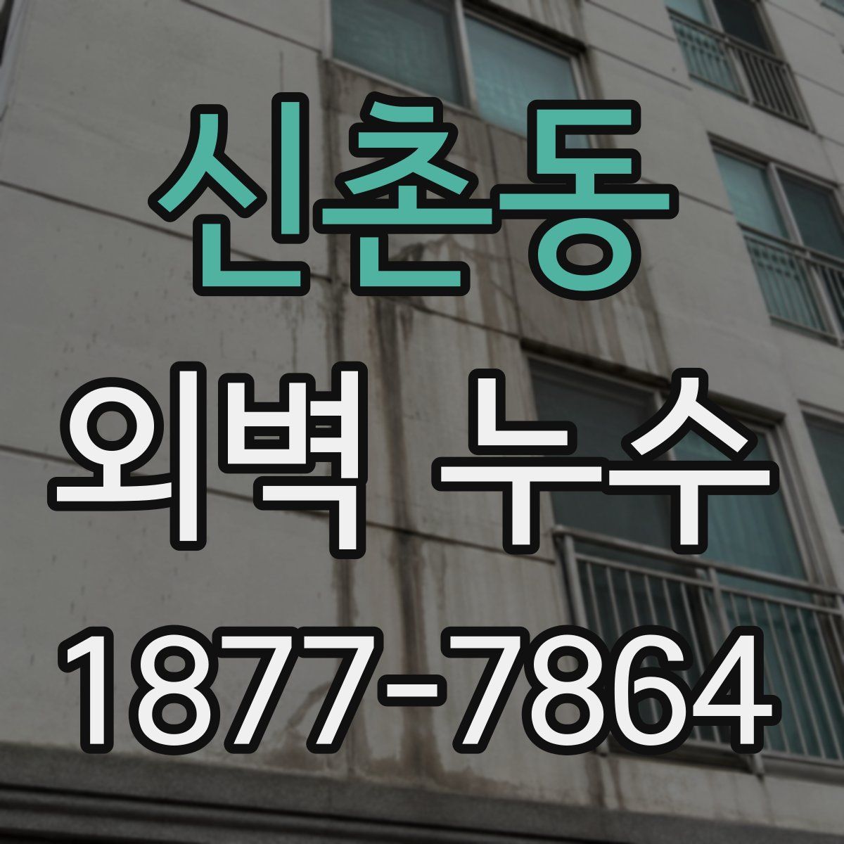 신촌동 외벽 누수