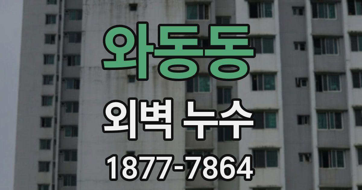 와동동 외벽 누수