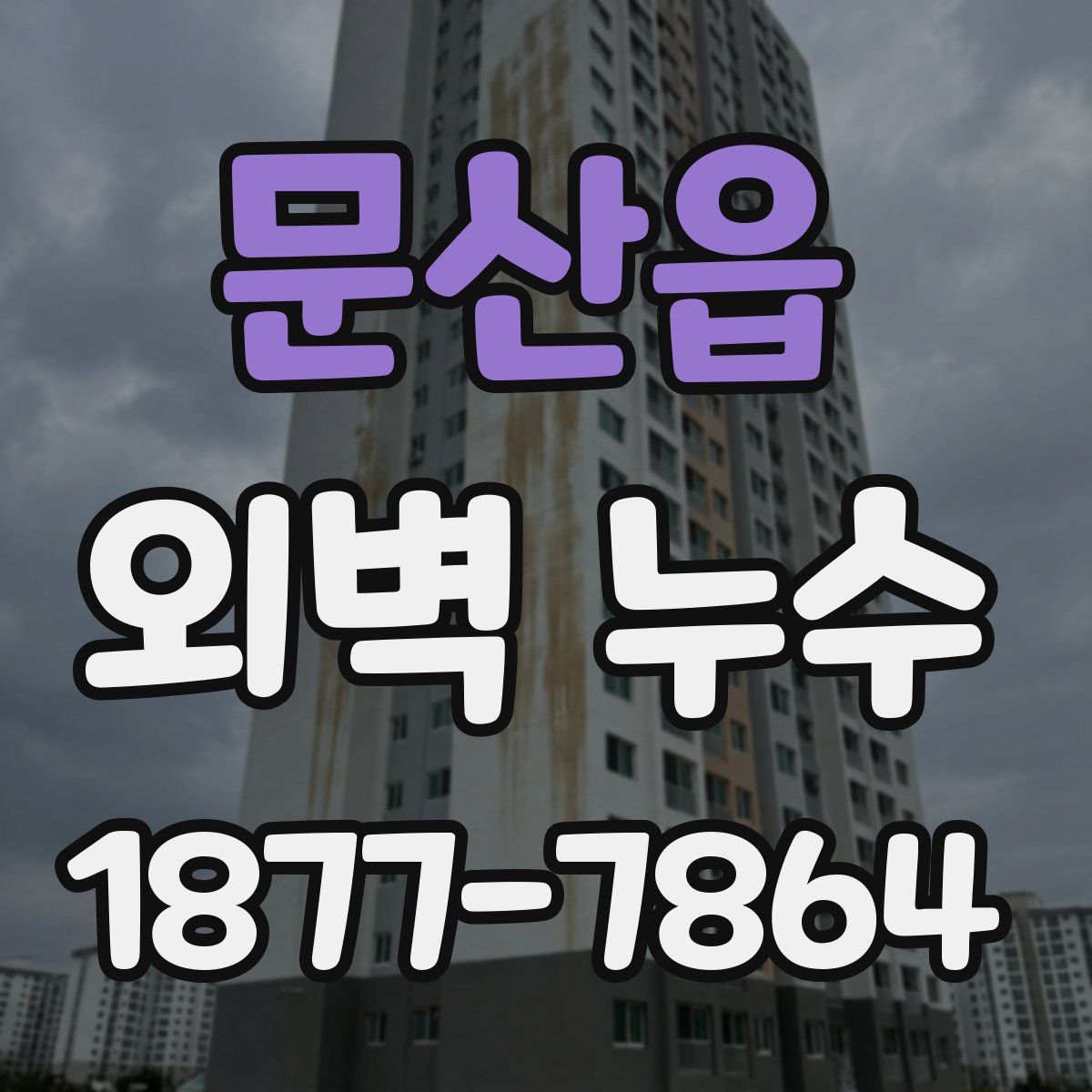 문산읍 외벽 누수