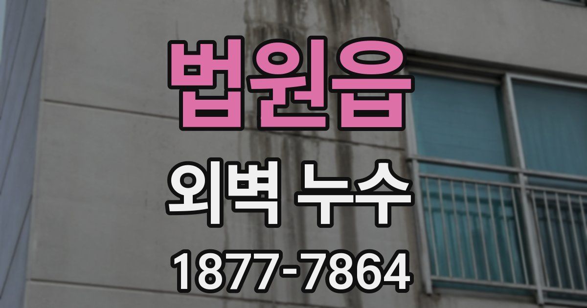 법원읍 외벽 누수