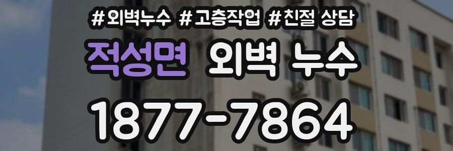 적성면 외벽 누수