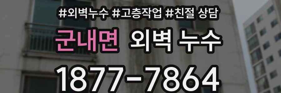 군내면 외벽 누수
