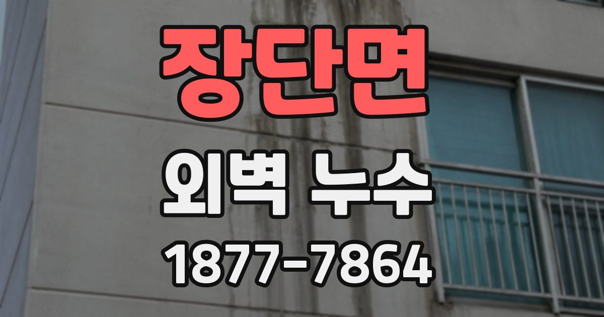 장단면 외벽 누수