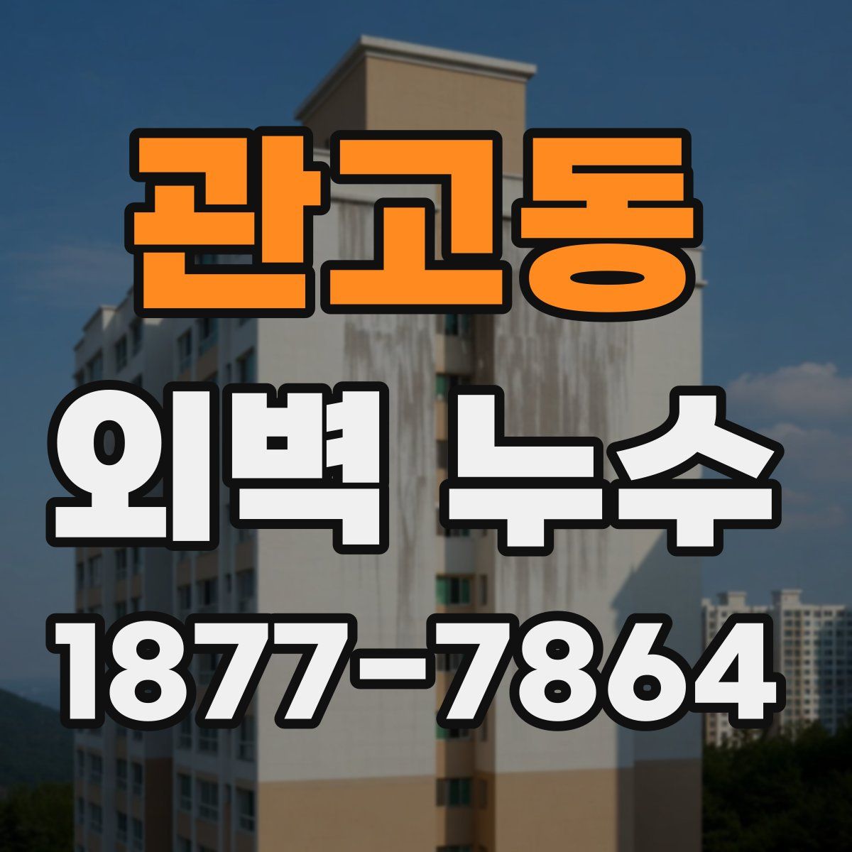 관고동 외벽 누수