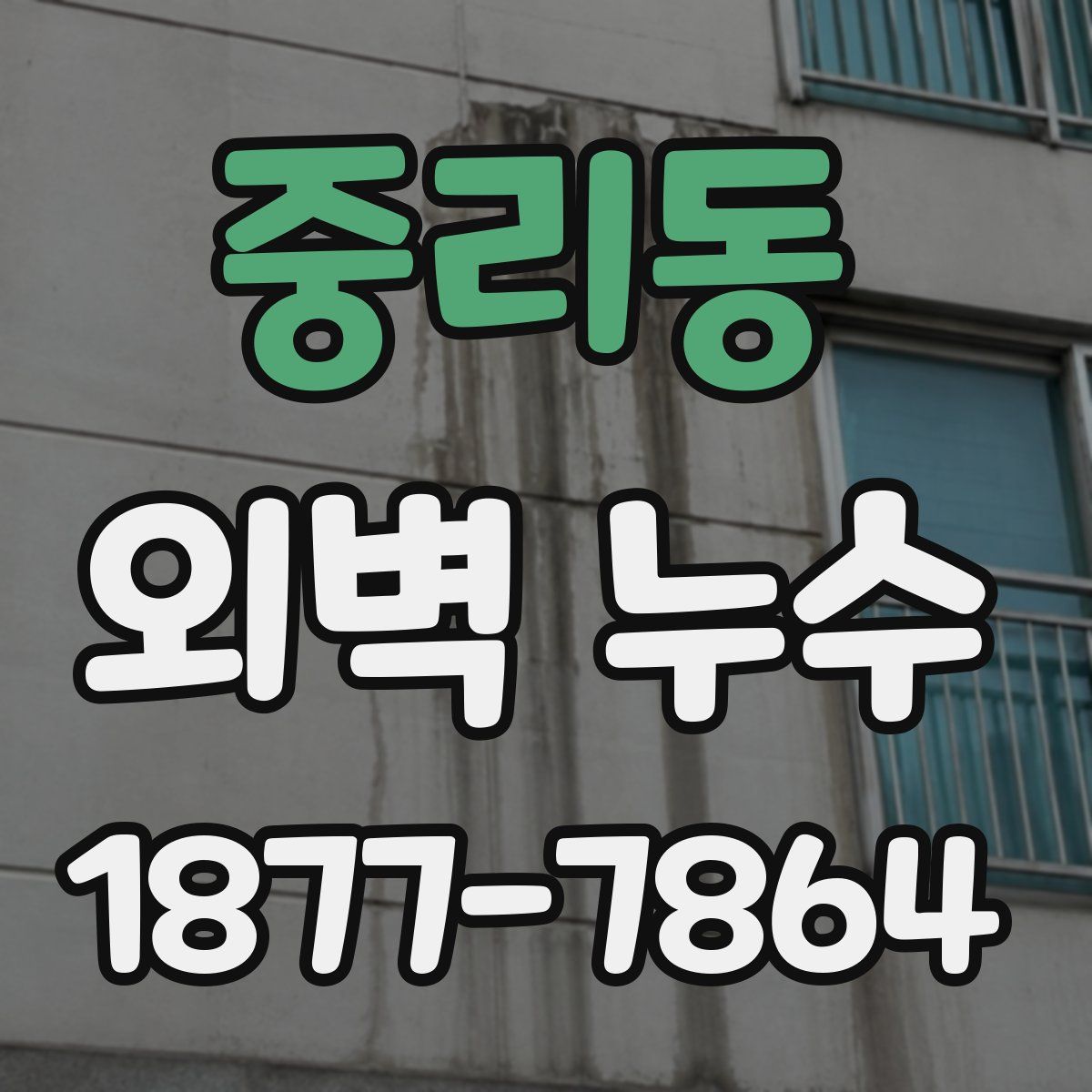 중리동 외벽 누수