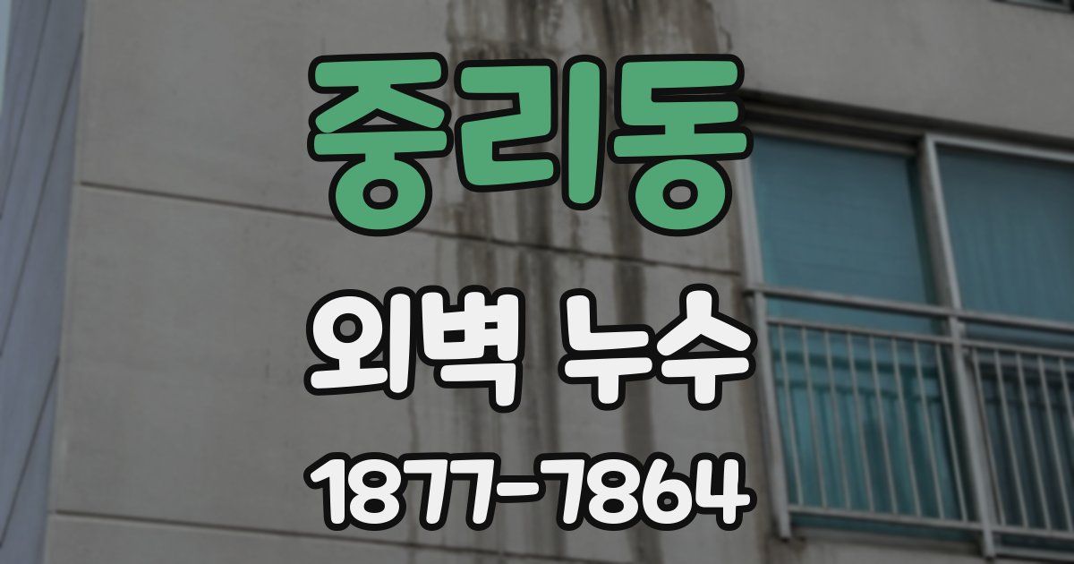 중리동 외벽 누수