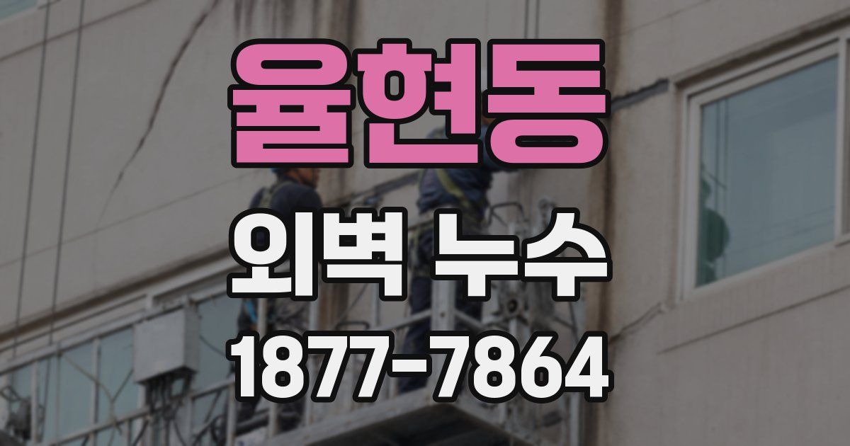 율현동 외벽 누수