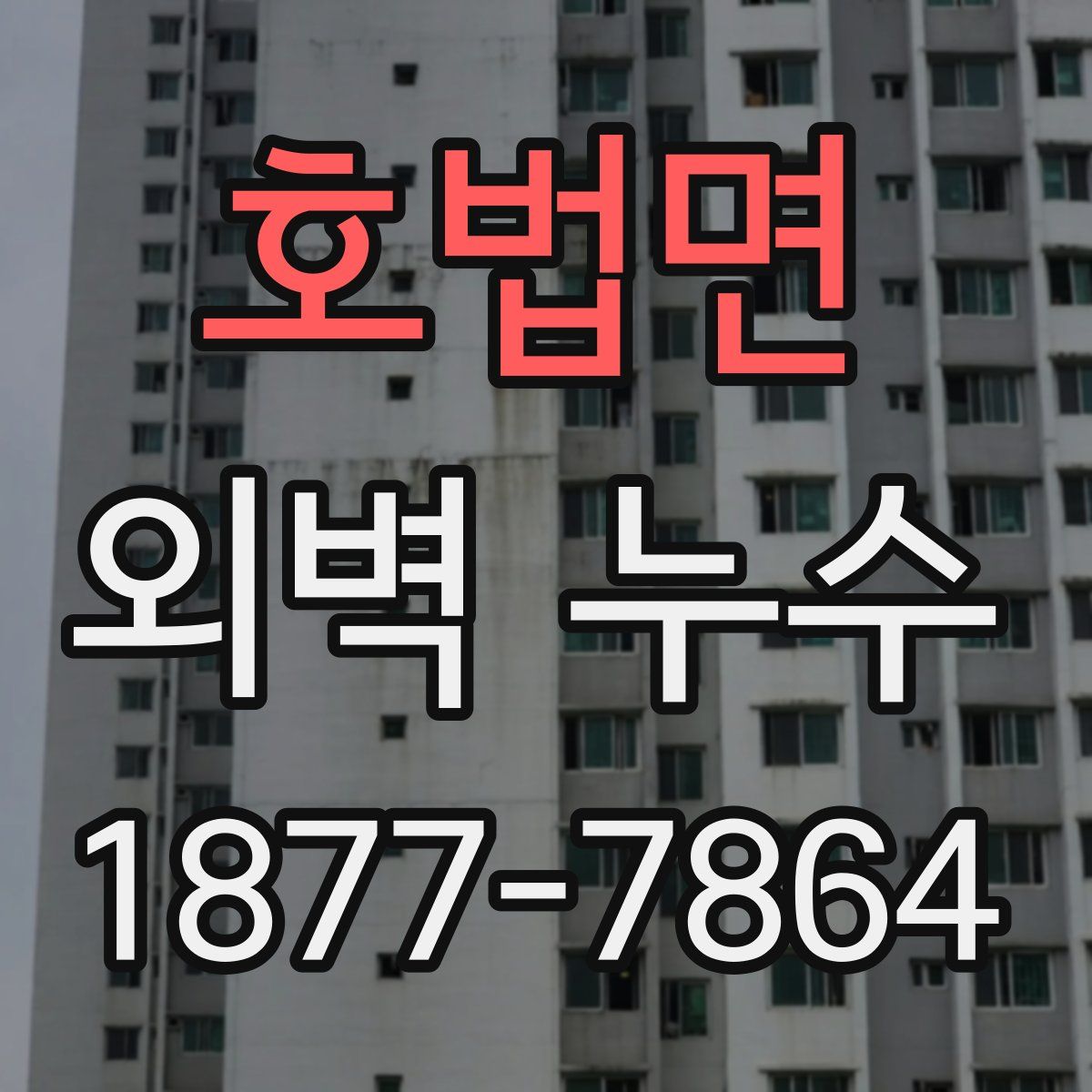 호법면 외벽 누수