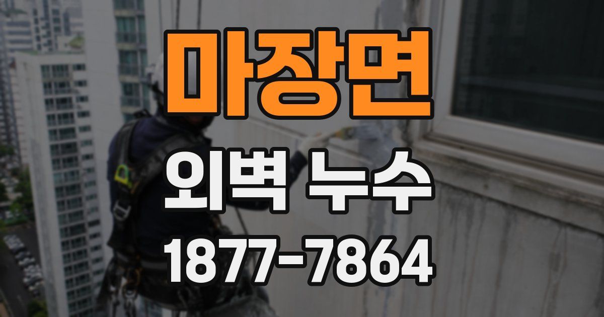 마장면 외벽 누수